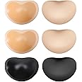 BALIWELL Bra Pads Inserts Sticky Bra Push Up, Silicone Adhesive Breast Lift Waterproof Padding for Women Sports Swimsuits Bikini Dress Bathing Suit, 4.33'' * 3.15'' * 0.98''