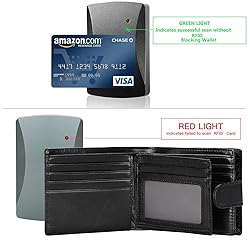 GOIACII Mens Wallet Large Capacity Genuine Leather