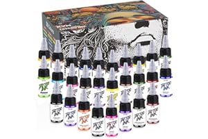 KVM Tattoo Ink with 28 Colors Has High Saturation and is Easy to Color The Indoor Tattoo Studio is Renowned for Its Smooth Flow Characteristics Unlocking Unlimited Possibilities for Tattoo Creation