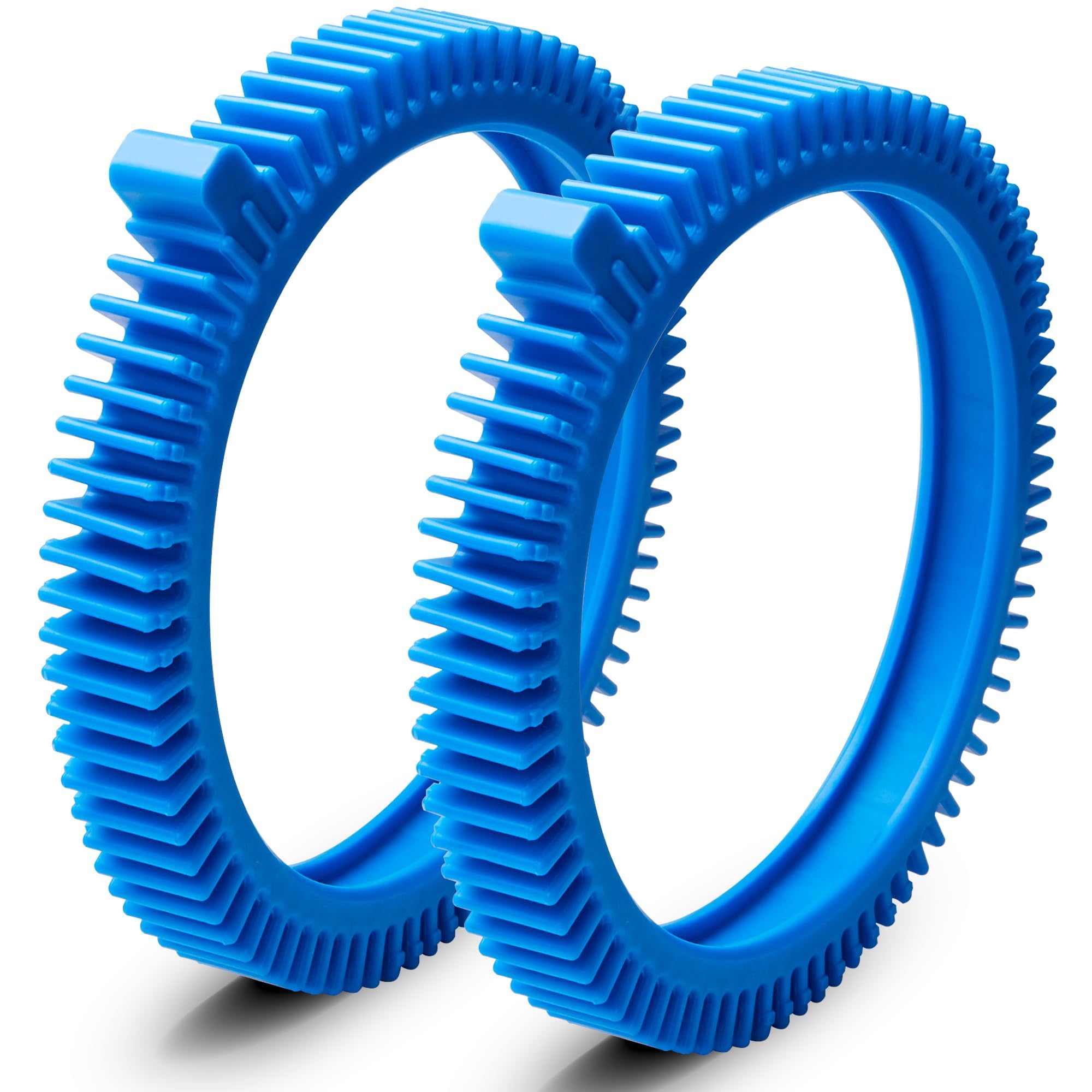 Photo 1 of USEAMIE 896584000-143 Blue Front Tire Kit with Super Hump Replacement for Hayward Poolvergnuegen Select Pool Cleaners and Compatible with Hayward Phoenix Cleaners 2 Pack