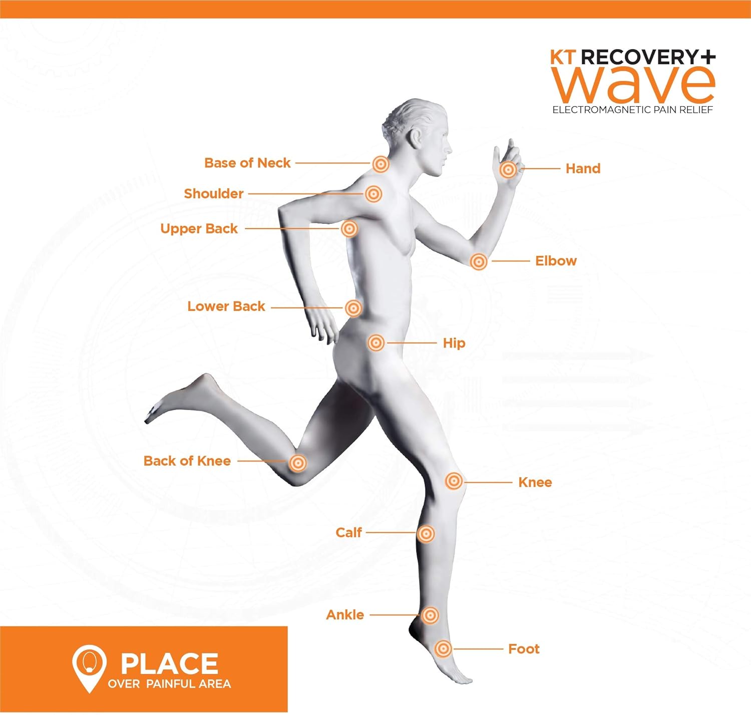 KT Tape KT Recovery+ Wave Electromagnetic Pain Relief Device : Sports & Outdoors