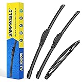 SIMPWIBLD 3 wipers Replacement for 2016-2022 Honda