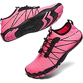 hiitave Womens Water Shoes Quick Dry Barefoot for Swim Diving Surf Aqua Sports Pool Beach Walking Yoga