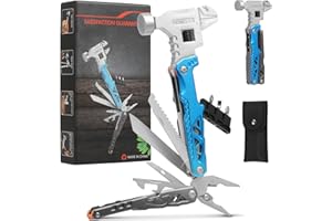 18-in-1 Multitool Hammer, Multipurpose Tool Kit with Hammer, Pliers, Screwdriver and Pocket Knife for Camping Survival, Gifts