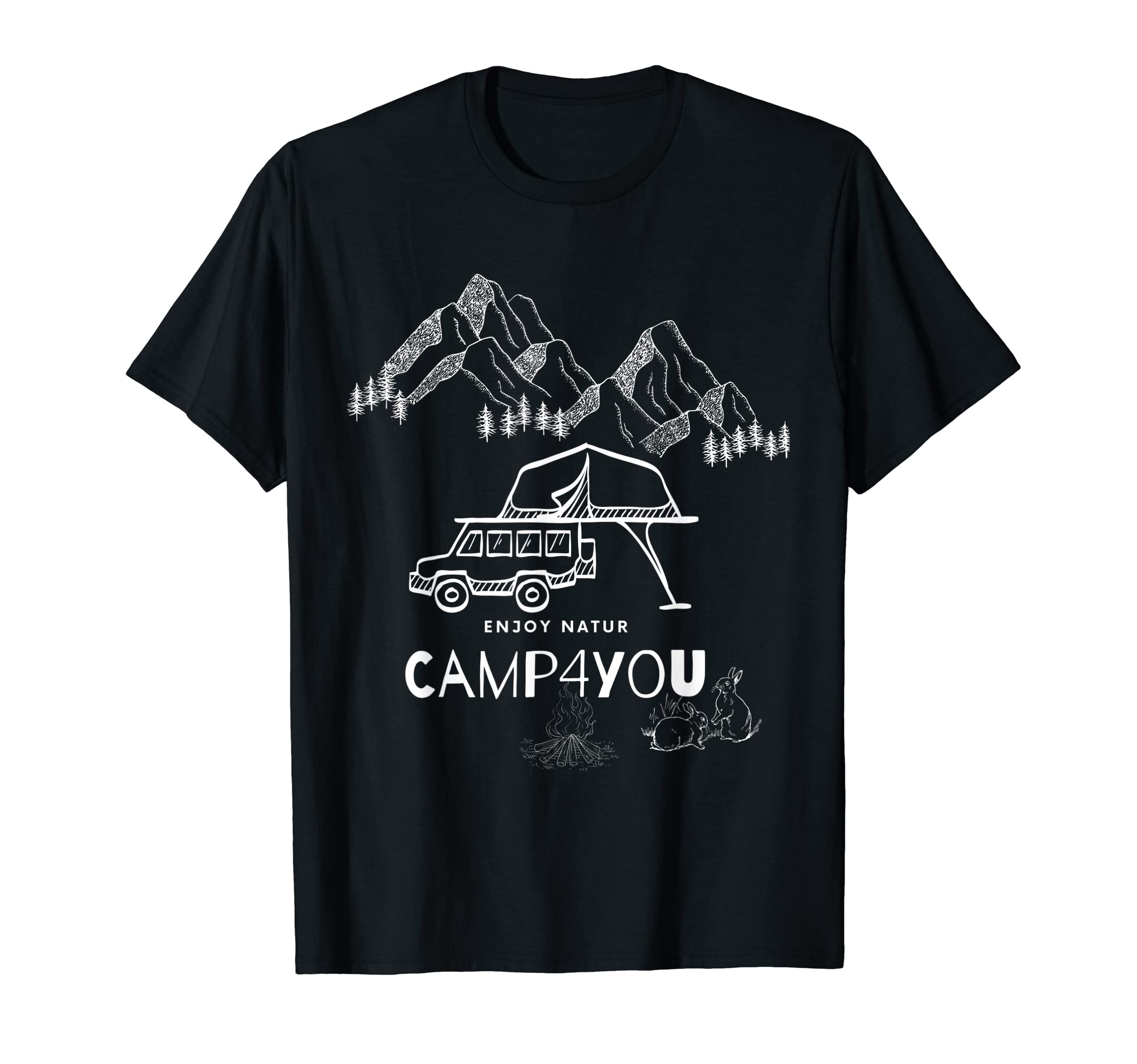 Camp4you Roof Tent Caravan Camper Camp4you Camping T-Shirt
