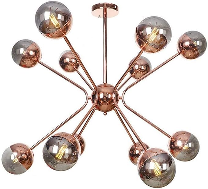 NBVCX Decoración del hogar Araña G4 Metal Mediados de Siglo Molécula