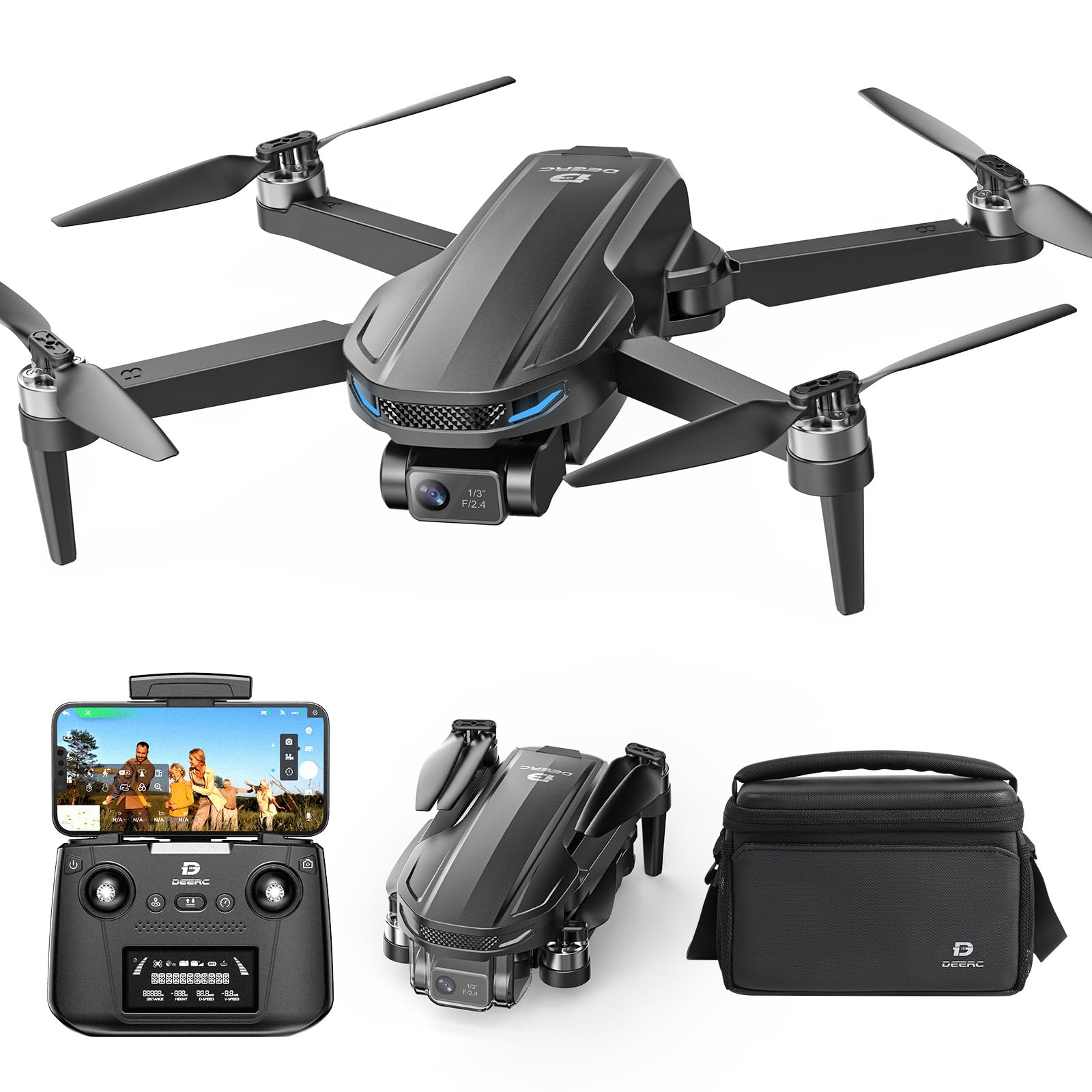 Photo 1 of ***********FOR PARTS ONLY- missing battery and remote joy sticks************
DEERC D65 Drone with 4K UHD Camera for Adults, 2-Axis Gimbal & EIS Stabilization, Under 249g Foldable GPS Quadcopter with Brushless Motors, Follow Me, Waypoint, Orbit, Auto Retur