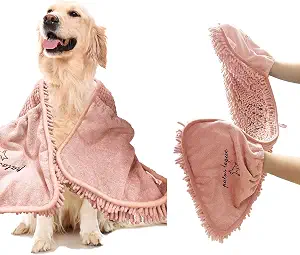 Patas Lague Microfiber Dog Towel for Drying Dogs 35” x 15”