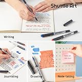 Shuttle Art Rollerball Pens 25 Pack 0.5mm Black Blue Red Quick Drying Writing view 4