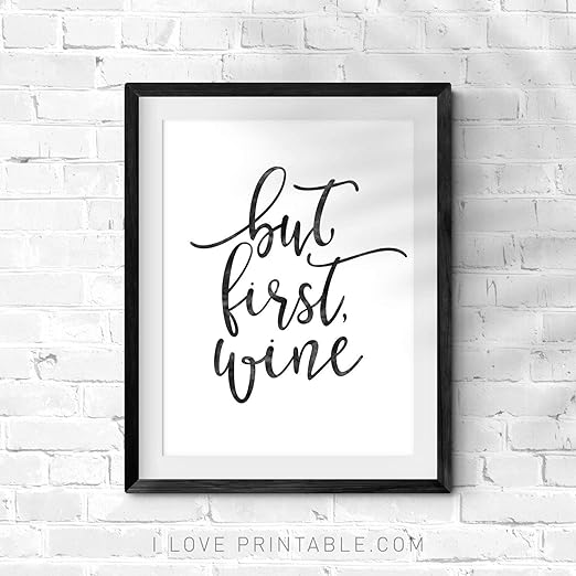 Placa Decorativa Para La Pared De La Cocina Con Diseno De Vino