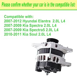 SHICHU Alternator Compatible with 2007-2012