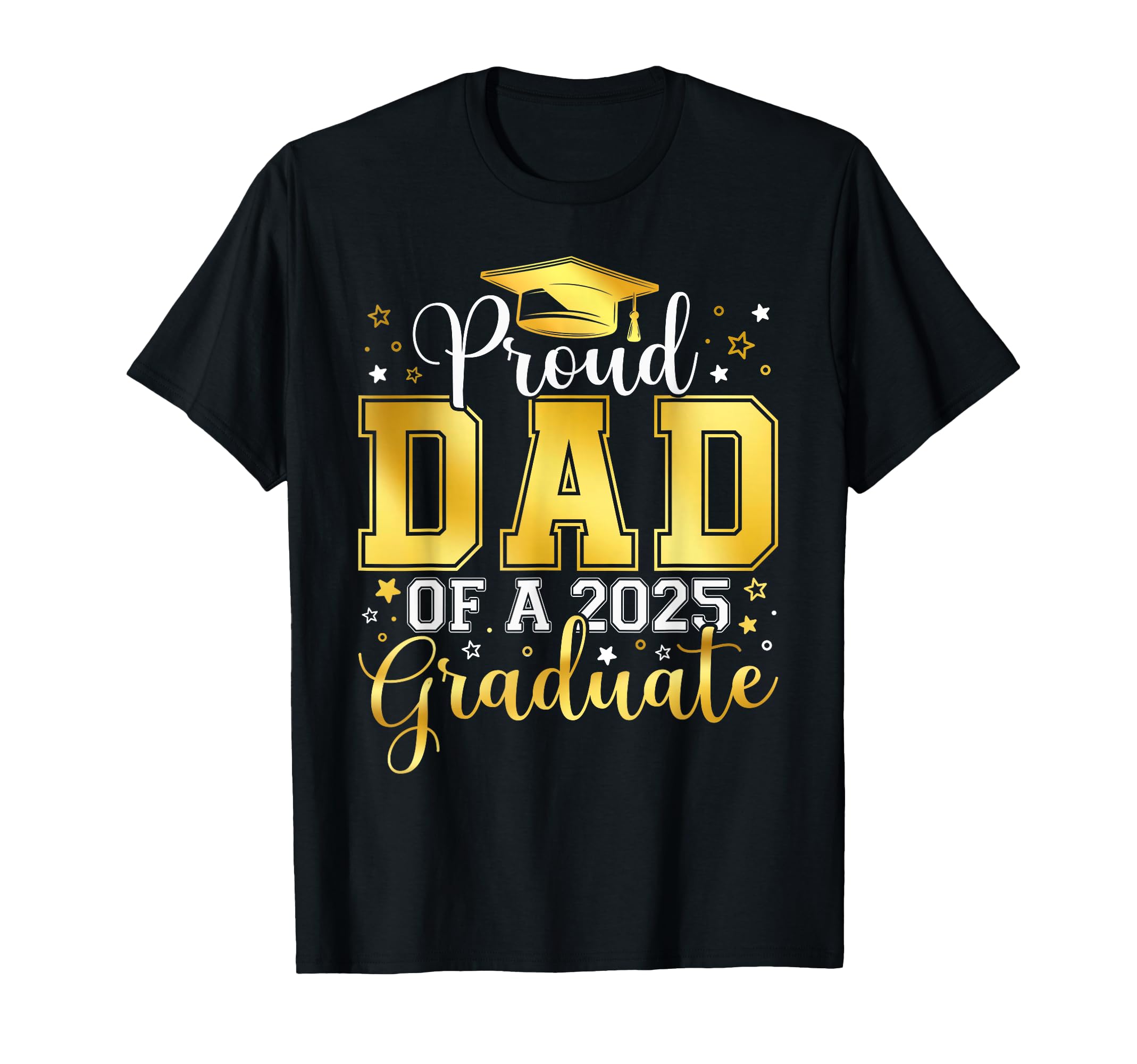 Photo 1 of ** ASPHALT GREY ** Proud Dad Of A 2025 Graduate Class Senior Graduation Gift T-Shirt XL