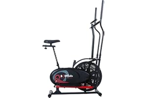 Body Rider Elliptical Machine and Stationary Bike with Seat and Easy Computer, Dual Trainer 2-in-1 Cardio Exercise Machine, Home Gym, Workout Equipment BRD2000, Black & grey, One Size