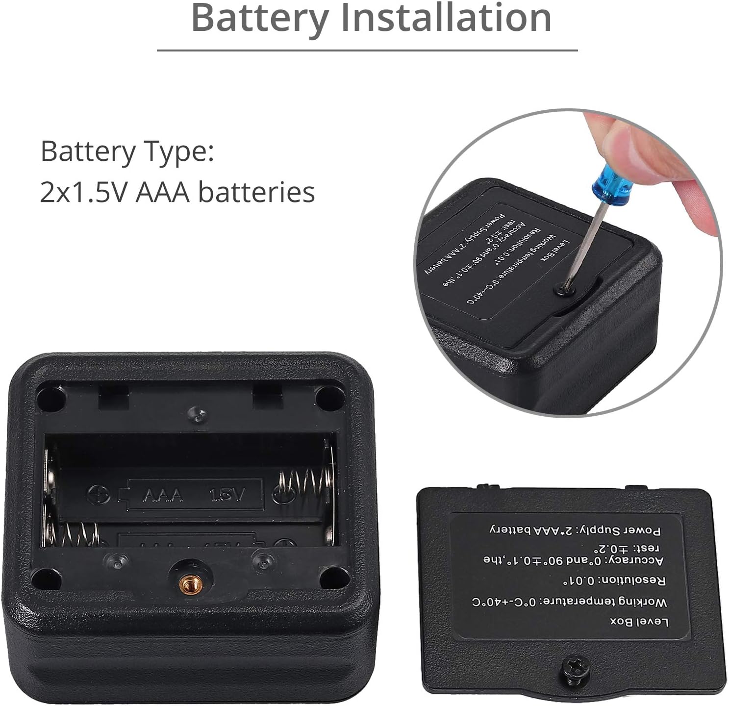 Misuratore Di Pendenza Angolo Portatile - Inclinometro Con Bolla E Base Magnetica, Per Fai Da Te E Costruzioni