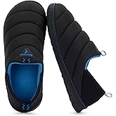 RockDove Men's Pufflite Two-Tone Quilted Loafer Slipper with Indoor/Outdoor Sole