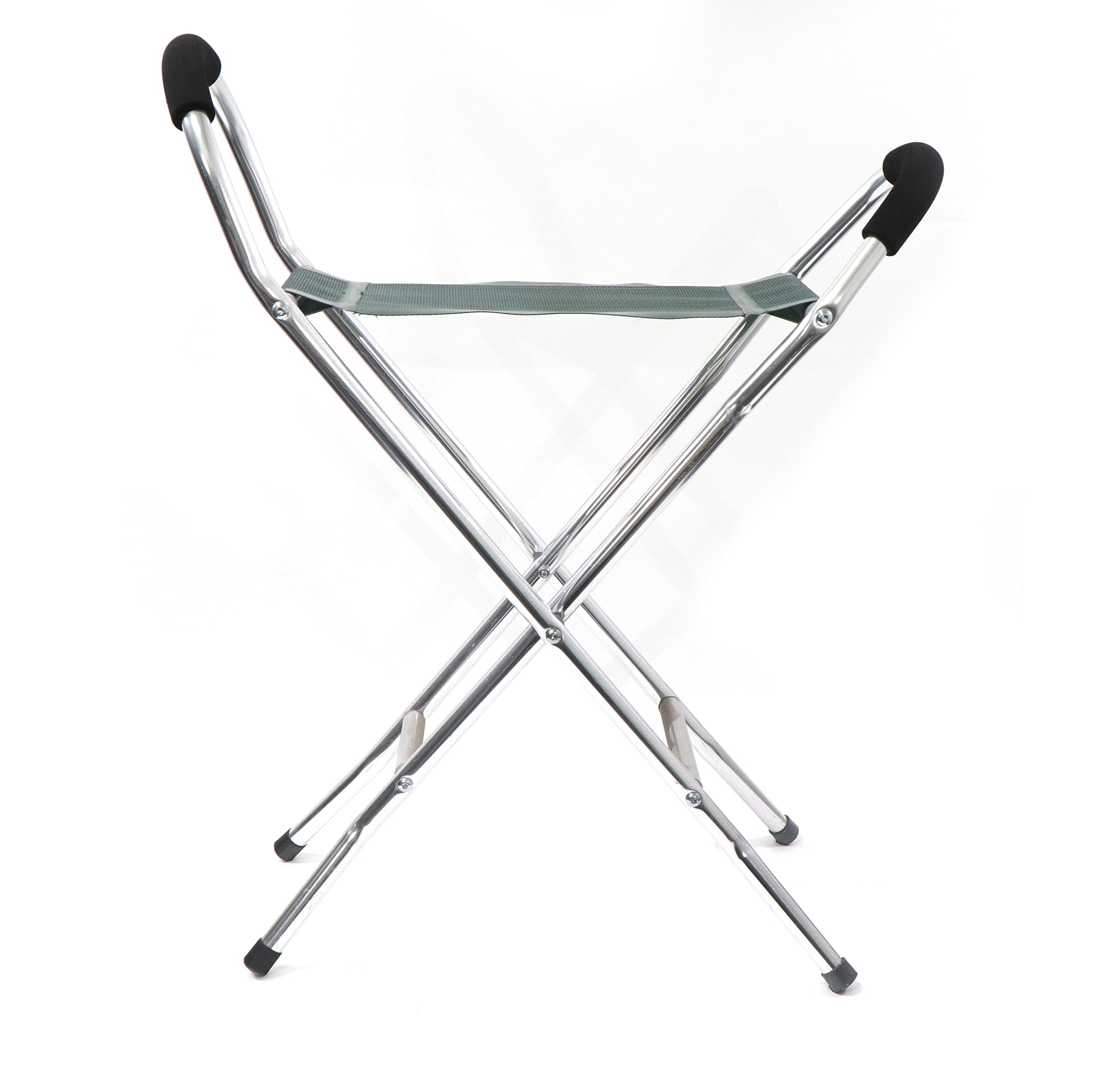 Leisurewize Walking Stick Folding Stool & Chair, Lightweight Alloy Frame