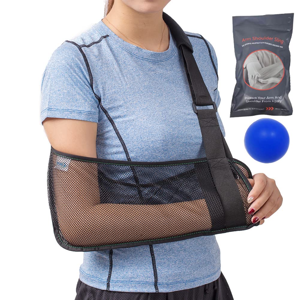 Ledhlth Breathable Mesh Arm Sling – Adjustable Shoulder Immobilizer For Men & Women, Fits Left Or Right Arm - View #7
