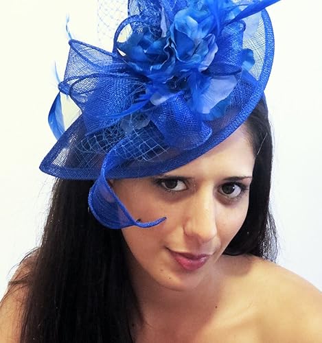 royal blue occasion hat