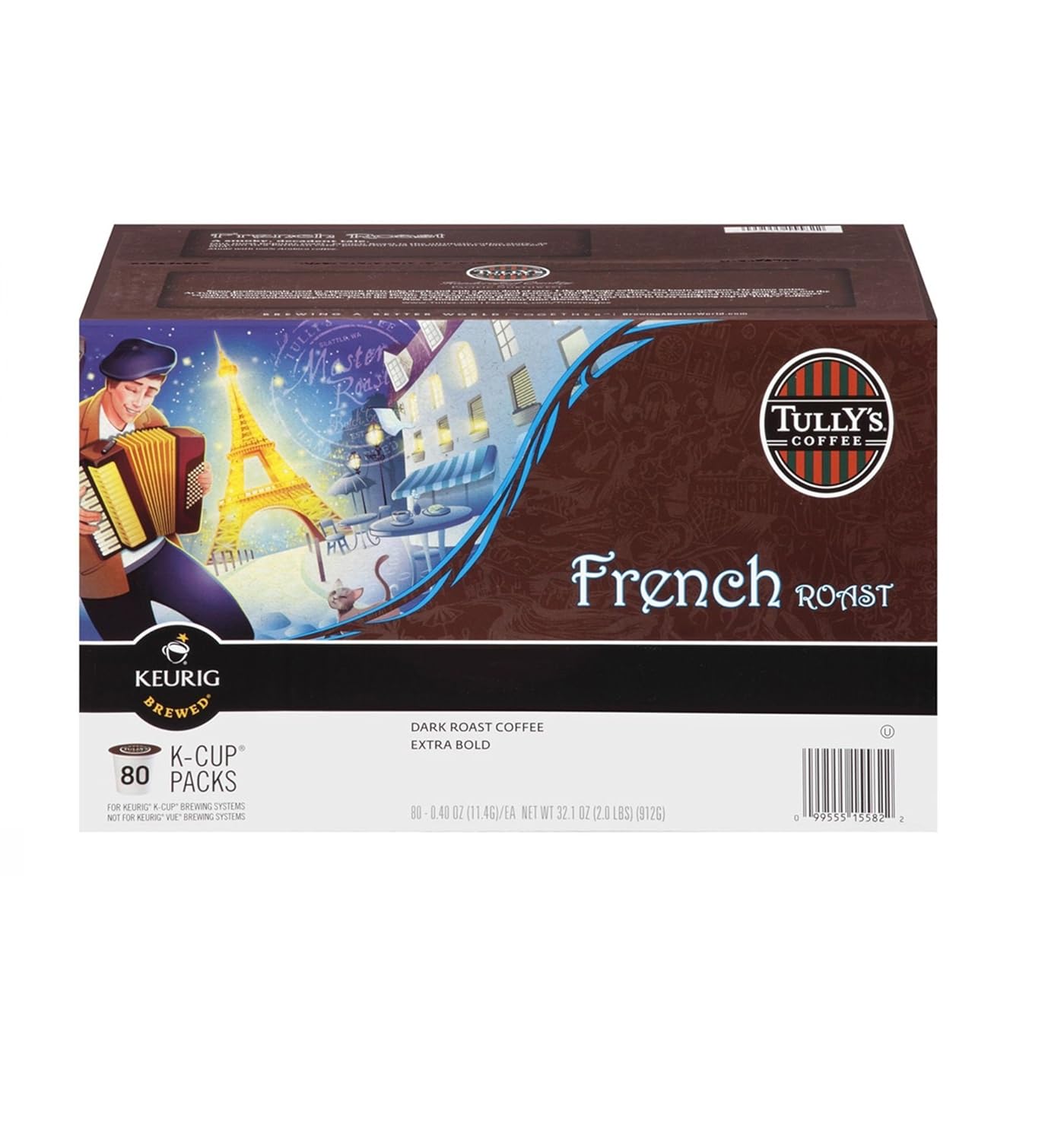 Tully's French Roast K-cups, 80-Count