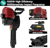 VonVVer 52cc Petrol Tree Digger 1900W Excavator with 3 Pickaxe Heads view 3