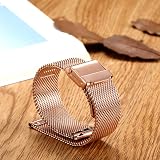 MUENShop 22mm Quick Release Stainless Steel Watch Strap Black Loop Samsung view 2