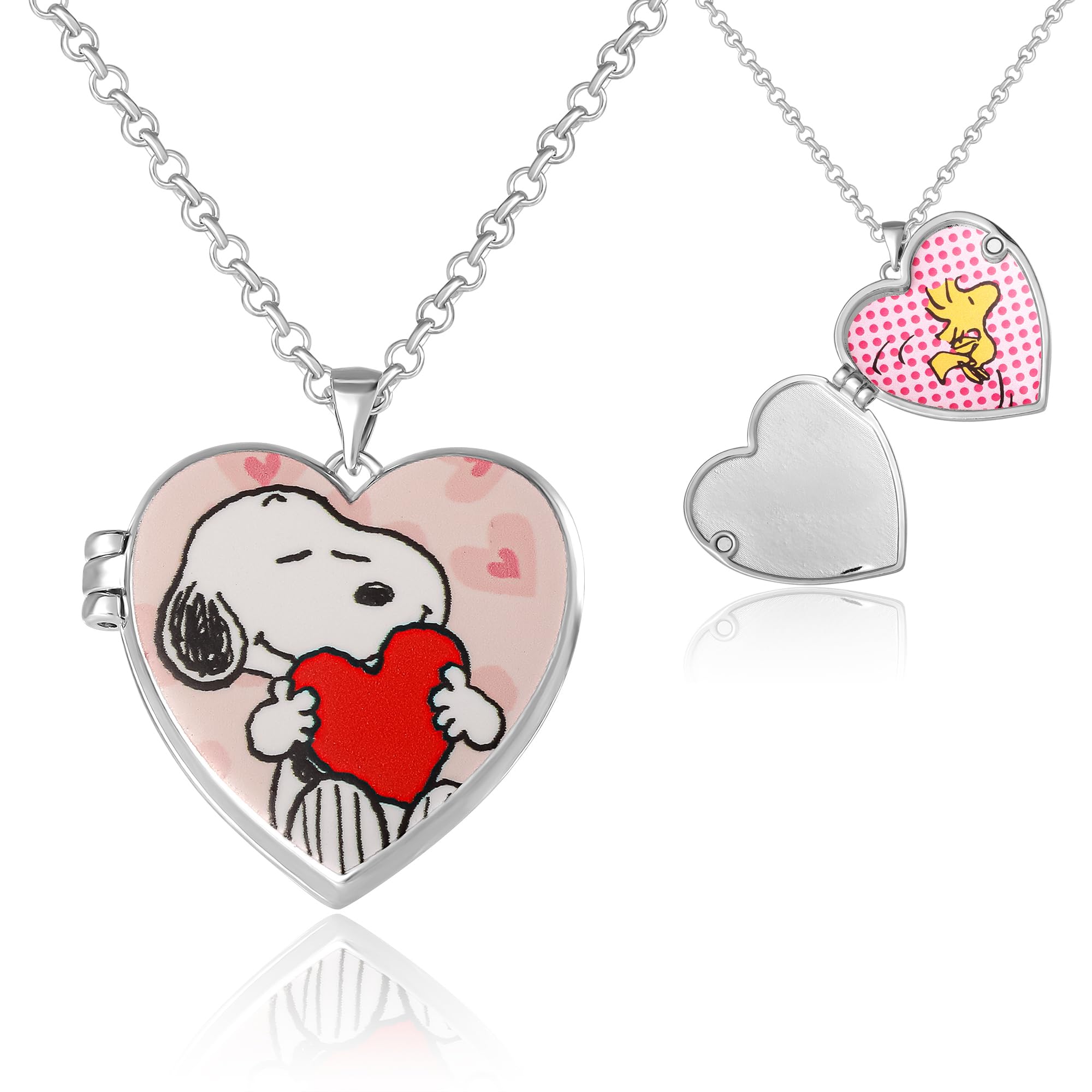 Peanuts Woodstock and Snoopy Necklace for Women 19.25, Locket