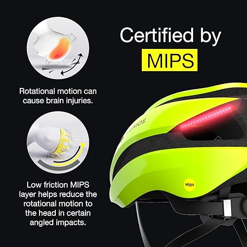 Lumos Ultra Smart Bike Helmet | Integrated Front & Back LED Lights With Turn Signals | CPSC Certified Adult Bike Helmet