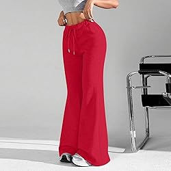 Flared Sweatpants Woman,Womens Wide Leg