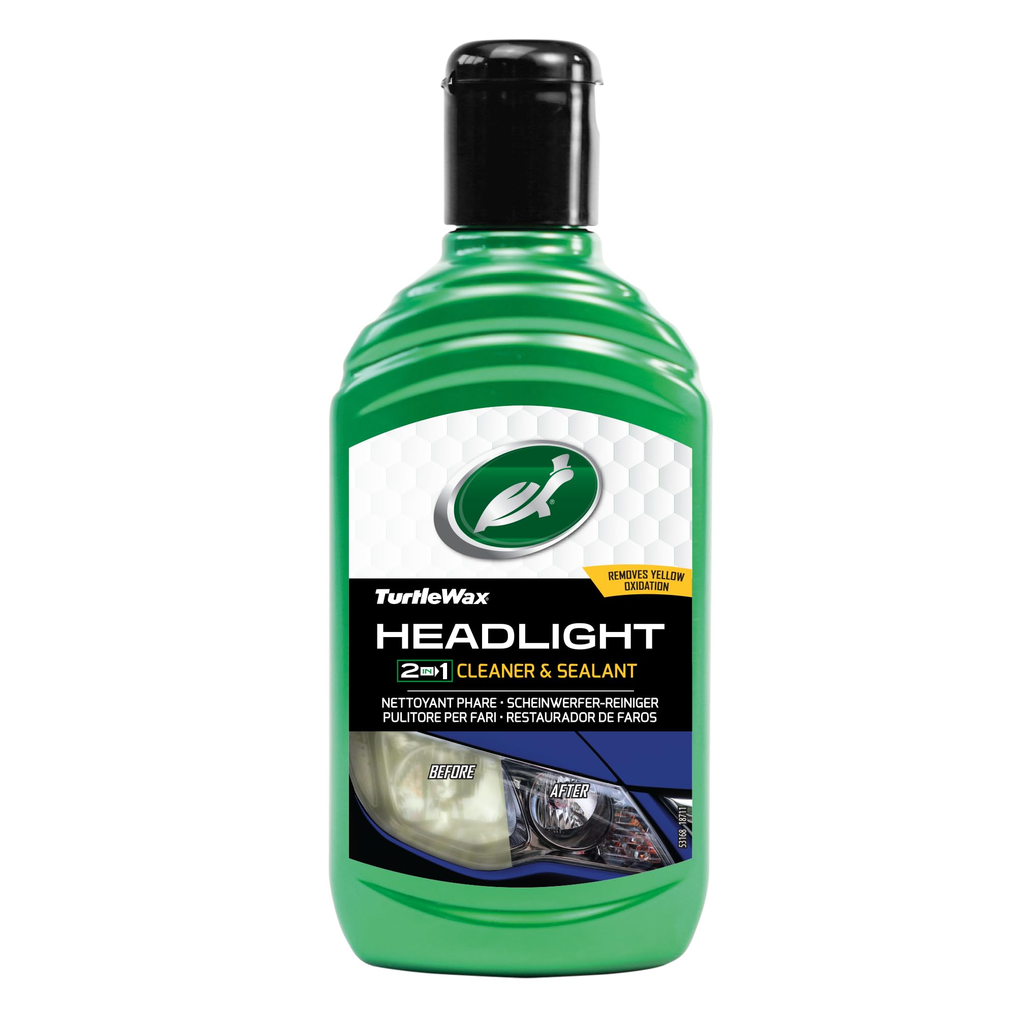 Turtle Wax 53146 Headlight Restorer Headlamp Cleaner Liquid 300ml (Packaging may vary)