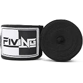 FIVING Boxing Hand Wraps Inner Gloves for Men Women(180 Inch) | Elasticated Thumb Loop Bandages, Wrist Wrap Protection, Muay Thai MMA Kickboxing Martial Arts, Punching Bag Training