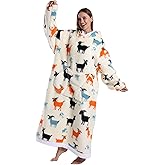 Huahomehui ZXIMU Blanket Hoodie, Wearable Blanket Extra Long Hoodie Blanket for Women Comfy Snugaies for women.