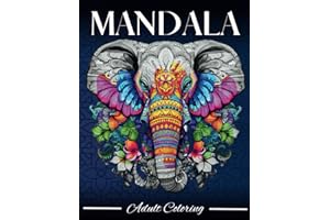 Mandala Elephants Coloring Book for Adults Relaxation: Stress Relieving Mandala Animal Designs
