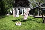 Brabantia Lift-O-Matic Rotary Clothes Line 60 m Adjustable Height Umbrella view 3