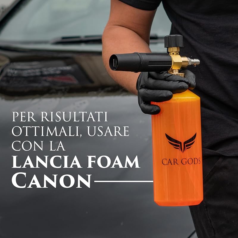 Triton Arctic Storm Snow Foam 500 ml, Shampoo Auto pH Neutro, Non Stripping, Scioglie Sporco Ostinato, per Idropulitrici, Auto e Moto, Profumo Arancia Rossa