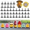 YIBEICO 40pcs Duck Plug, Rubber Duck Mount, Flock Locker Rubber Duck Holder Dashboard for Jeep Dash & Fixed Display, Gift for Jeep Lover, (Rubber Duck Excluded) Double-Sided Stickers Included (40pcs)…