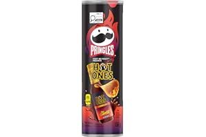 Pringles® Hot Ones Los Calientes Barbacoa Flavour Potato Chips 156g