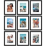 Vittanly 8x10 Picture Frames Set of 9, Shatter