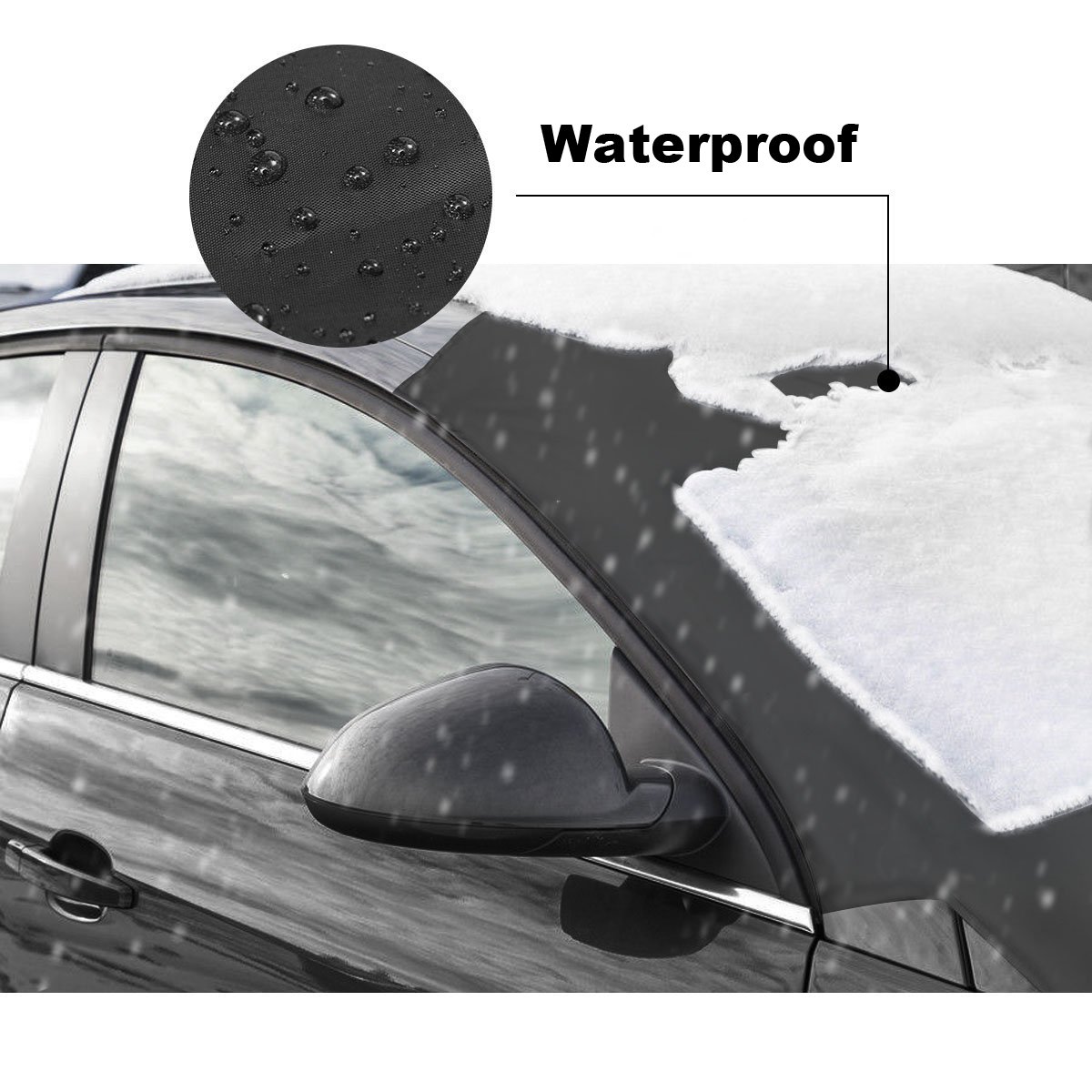 楽天 磁気エッジフロントガラス雪カバー Frostフロントガラスカバー 雪 氷 Frost Guard No More Scraping ドアフラップ防風fitsほとんど車 Suv トラック Van With 57 X48 B077z2wndp 新しいコレクション Glastrix Com