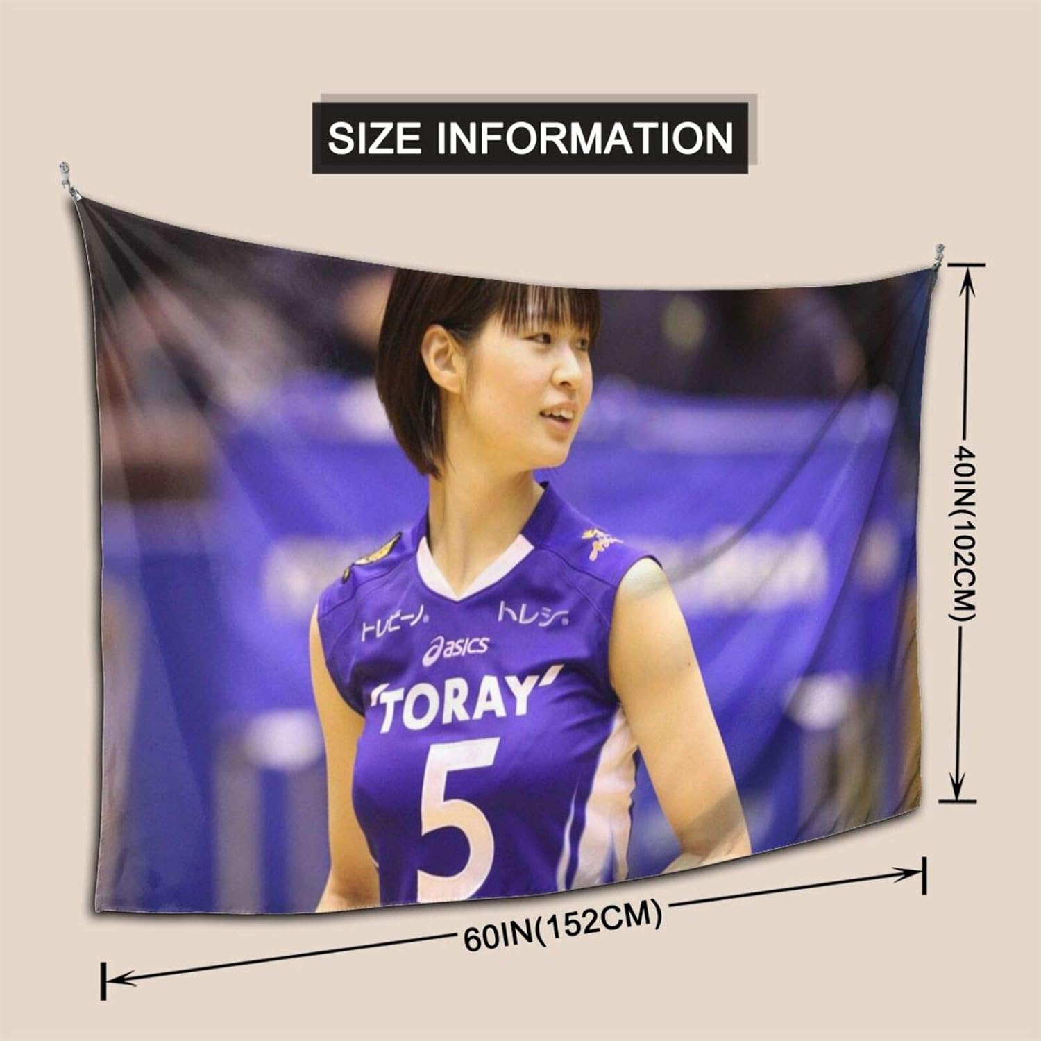Amazon Co Jp 人気 新品 木村沙織 2 壁掛装飾アート 北欧ins タペストリー ベッドサイド 宿舎 インテリア用品 部屋や窓の飾室内の美しい風景 手触りが優しい おしゃれ 個性ギフト ホーム キッチン