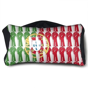 Amazon Com Portugal Flag Raised Fist Neck Travel Pillow Support