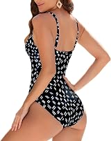 WIN.MAX One Piece Swimsuit Tummy Control Ruched Padded Plus Size UK16 view 2