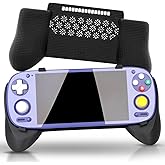 Felt Grip 2-in-1 for Retroid Pocket 5 &amp; G2 Black Reversible Screen Cover &amp; Thick Comfort Grip Case with Felt Wrap Ergonomic RP 5 G2 Handheld 2n1 Deluxe from JCSFY Official