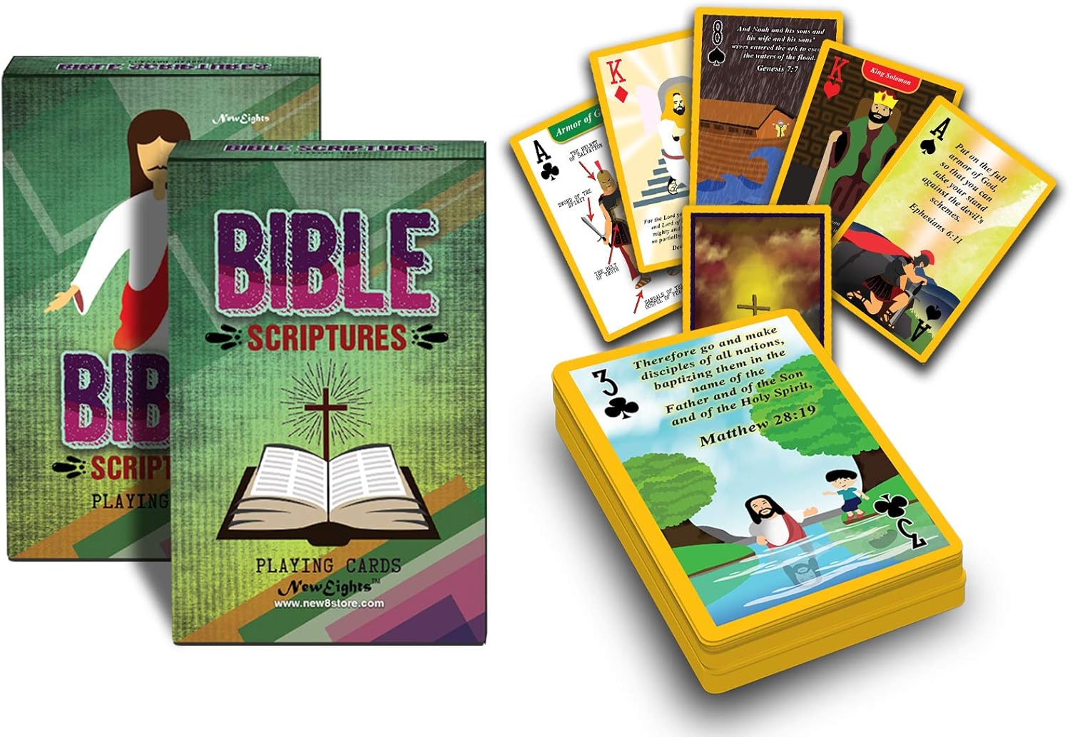4Deck NewEights Popular Bible Memory Verses Card Series Sports