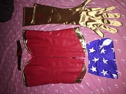 Costume Wonder Woman Bslingerie - Corset Overbust Et Short - Taille S-XXL - Déguisement Femme