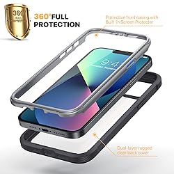 Diaclara Designed for iPhone 13 Case, Full Body