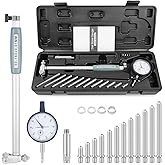 BEBANG Cylinder Dial Bore Gauge Set 50-160MM （1.97"-6.23"）Indicator 0.01MM(0.0003")，Insulated Grips for Deep Engine Cylinder 