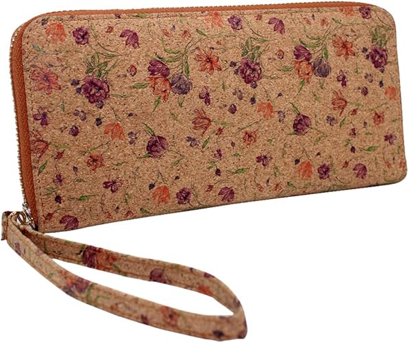 Amazon Boshiho コルク 長財布 レディース 手捺染 花柄 スマホ入れ 小銭入れ付き カードポケット七箇所 日本製ｘ1年品質保証ｘ24時間返信承諾 仕切り 大容量 Boshiho 財布
