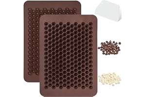 Webake Chocolate Chip Mold 202 Cavity Silicone Mini Candy Molds LFGB 2 Pack For Non Dairy & Sugar Organic Chocolate Chips & M