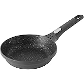 BergHOFF GEM Non-Stick Cast Aluminum Frying Pan 8" 1.2 qt. Black Stay-Cool Detachable Handle Ferno-Green PFOA-Free Induction Cooktop Fast Heating Oven Safe