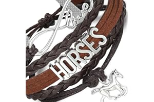 Yabber Horse Love Forever & Ever Infinity Bracelet | Leather Wrap | Natural Brown